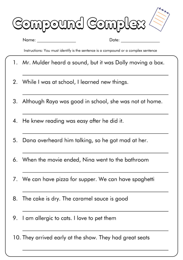 17 Simple Sentence Worksheets 6th Grade Worksheeto