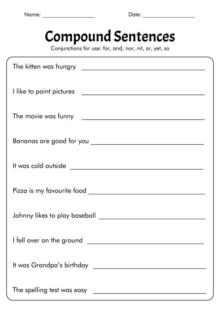 17 Simple Sentence Worksheets 6th Grade Worksheeto