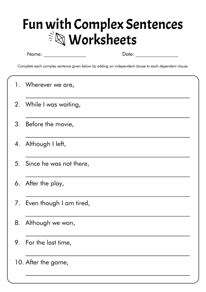 17 Simple Sentence Worksheets 6th Grade Worksheeto