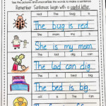 1St Grade Sentence Worksheet