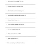 20 Sentence Structure Worksheets Pdf Coo Worksheets