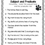 20 Subject Predicate Worksheet 6th Grade Worksheet From Home