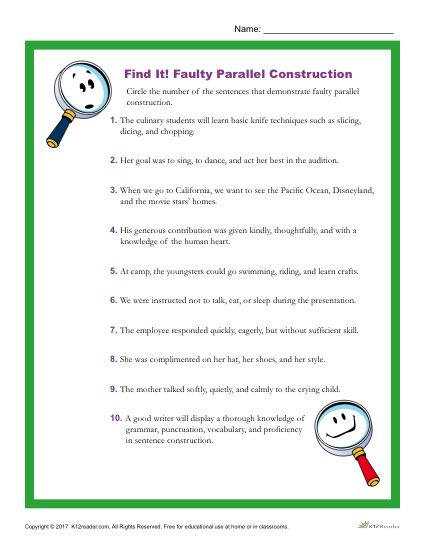 32 Parallel Structure Worksheet With Answers Support Worksheet