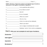 40 Types Of Sentences Worksheet Pdf Worksheet For Fun