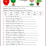 5th Grade Analogies Worksheet Answers Worksheet Resume Examples