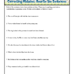 5th Grade Sentence Editing Worksheets Askworksheet