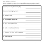 5th Grade Sentence Structure Worksheets With Answer Key Pdf Kiddo