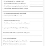 Complete Subject And Predicate Worksheet