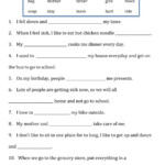 Complete The Sentence 231 240 Worksheet