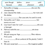 Complex Sentences Activity