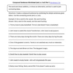 Compound Sentences Worksheet ELA Literacy L 7 1b Language Worksheet