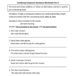 Compound Sentences Worksheets Combining Compound Sentences Worksheet