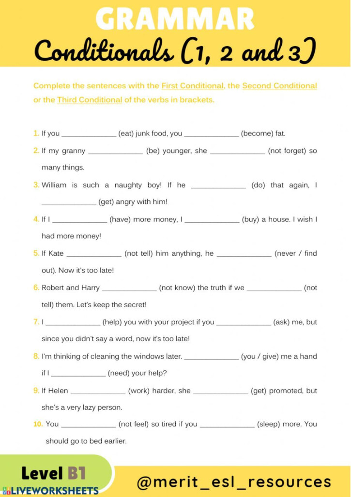 Conditionals Interactive And Downloadable Worksheet You Can Do The 