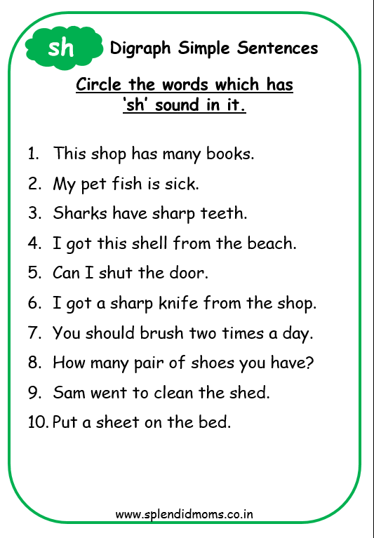 Consonant Digraph Worksheet Consonant Digraphs Worksheet For Third