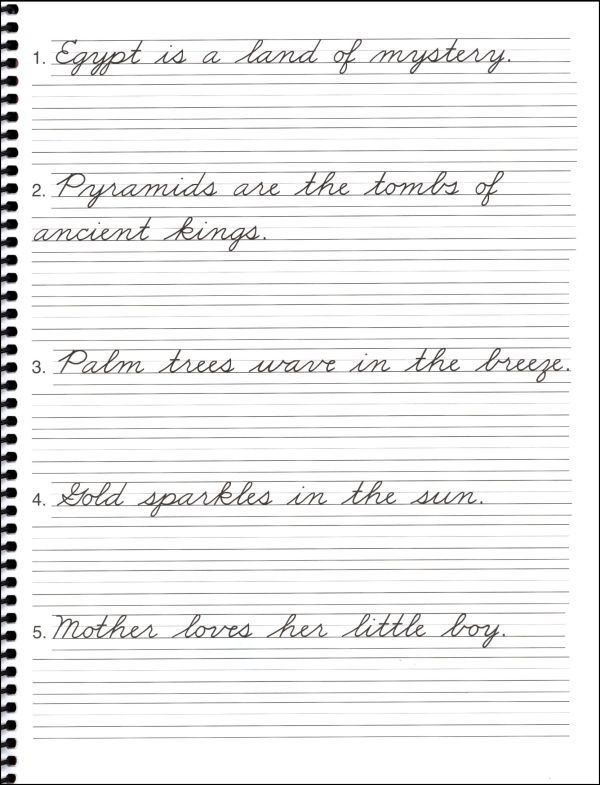 Cursive Writing Practice Sentences Traditional Handwriting Cursive 