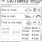 CVC Fluency Cvc Words Worksheets Making Words Kindergarten Writing