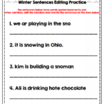 Daily Sentence Editing Worksheets Free Download Goodimg co