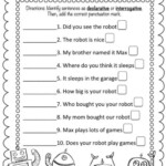 Declarative And Interrogative Sentences Interactive Exercise For 1st Grade