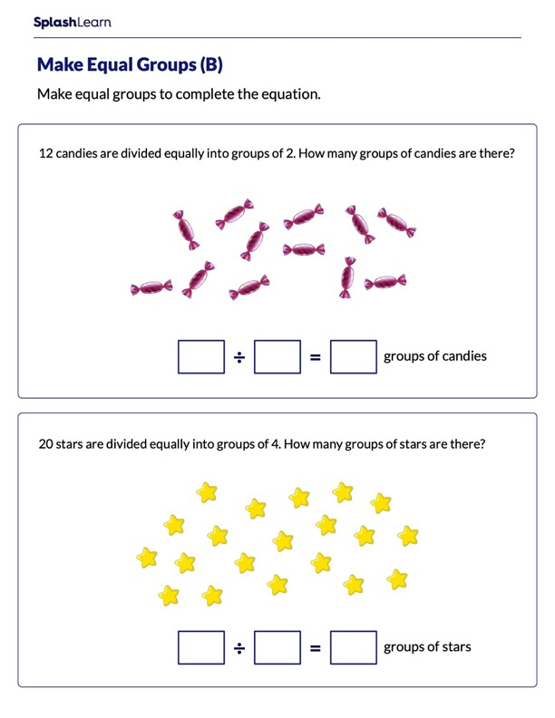 Division Worksheets For 3rd Graders Online SplashLearn