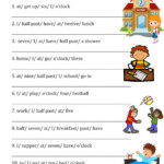 Ejercicio De My Day Sentence Building