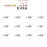 Ejercicio De Short Division No Remainders