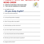 English Grammar Present Simple Questions Word Order Www