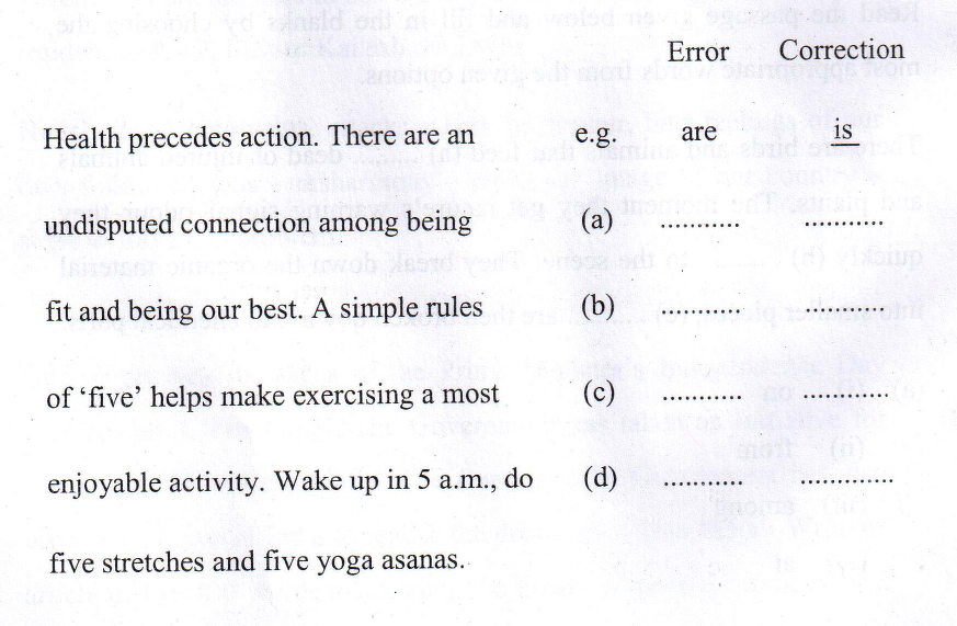 Error Correction Exercises For Class 8 With Answers ExerciseWalls