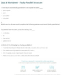 Faulty Parallelism Worksheet Recognizing And Correcting Faulty