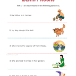 Find Nouns In Sentences Worksheets For Grade 2 Kidpid