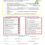 First Vs Second Conditional Exercises Pdf Kurttable