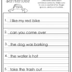 Fix The Sentence Worksheets Kindergarten Bmp nation