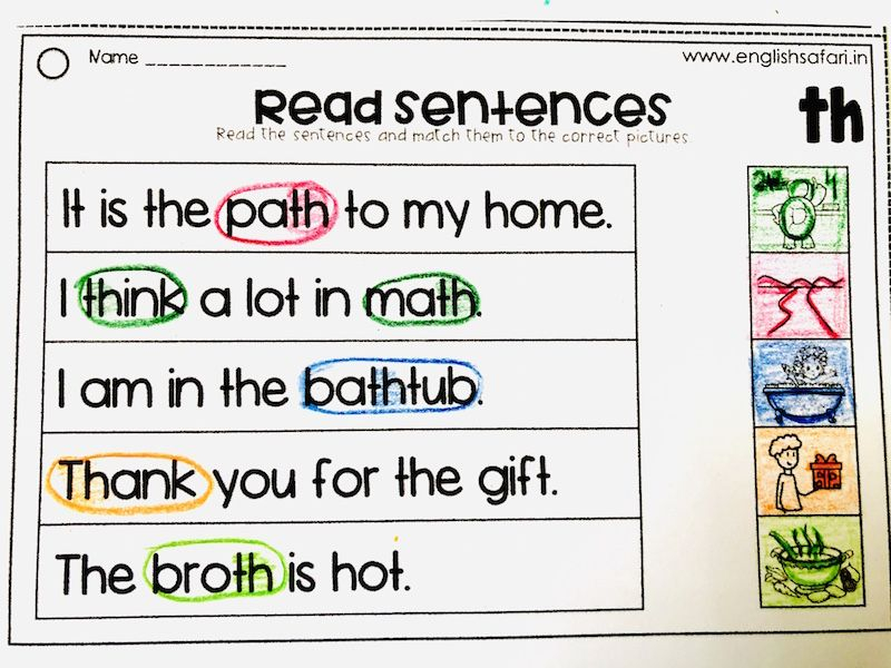 FREE Read Th Sentences Www englishsafari in Reading Fluency