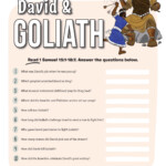 FREEBIE David Goliath Bible Quiz Teaching Resources Printable