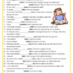 Gerund Worksheet With Answer Key Vegan Divas NYC