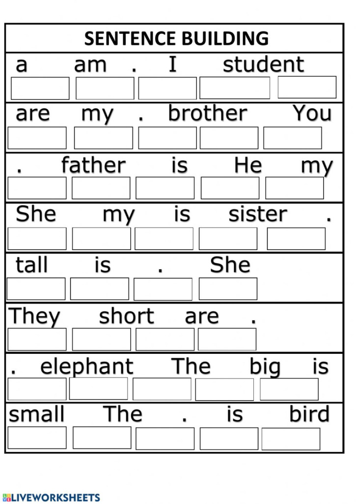 Grade 3 Grammar Topic 35 Sentence Building Worksheets Lets Share 