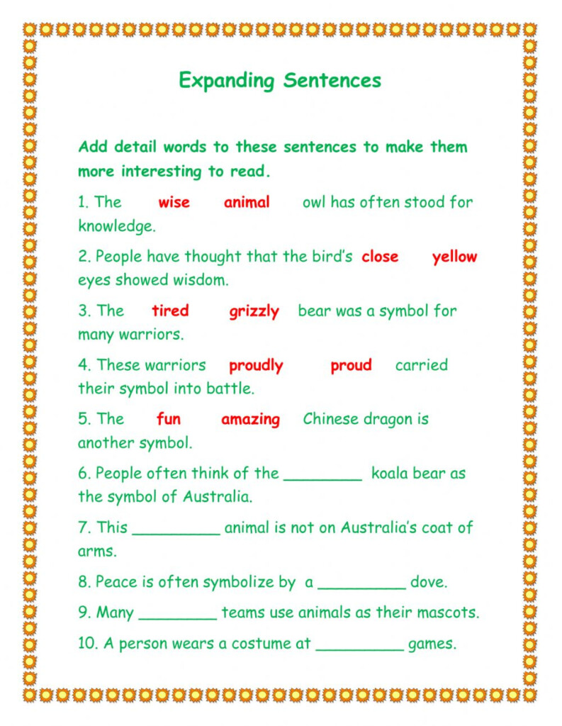 Grade 4 Worksheet On Adverbs