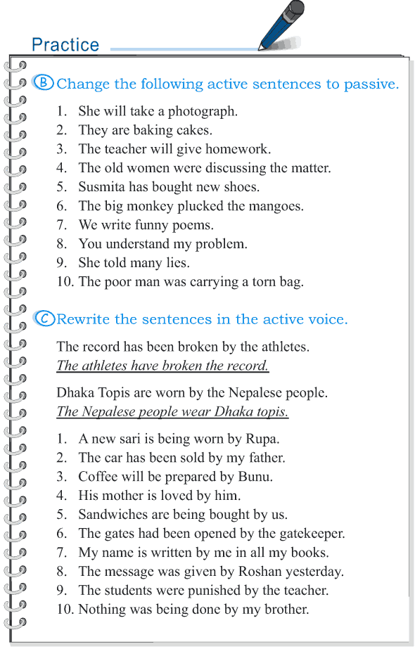Grade 5 Grammar Lesson 12 Voice Active And Passive Grammar Lessons