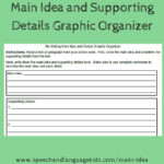 Helping Children To Identify Main Ideas And Supporting Details When