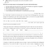 Identifying The Topic Sentence Worksheet