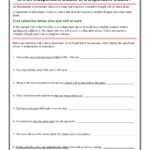 Independent And Subordinate Clauses Worksheet With Answers