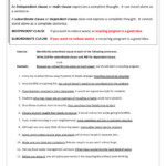 Independent Clause Examples with Worksheet Samples In PDF Examples