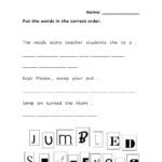 Jumble Sentences 2 Worksheet