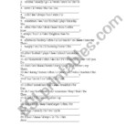 Jumbled Sentences For Practicing Present Simple ESL Worksheet By