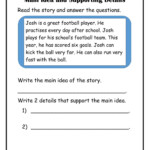 Main Idea With Supporting Details Worksheet