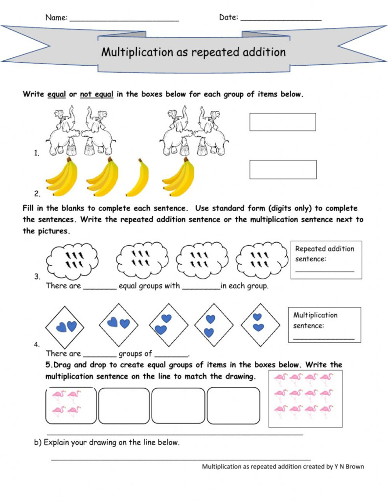 Multiplication As Repeated Addition Worksheets AlphabetWorksheetsFree