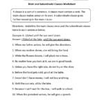 Noun Clause Worksheet With Answers Pdf Askworksheet