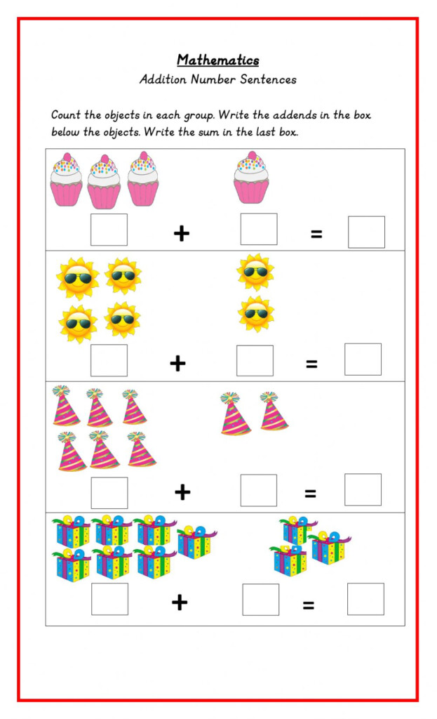 Number Sentences Interactive Worksheet