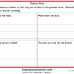 Passive Voice KS2 SPAG Test Practice Classroom Secrets