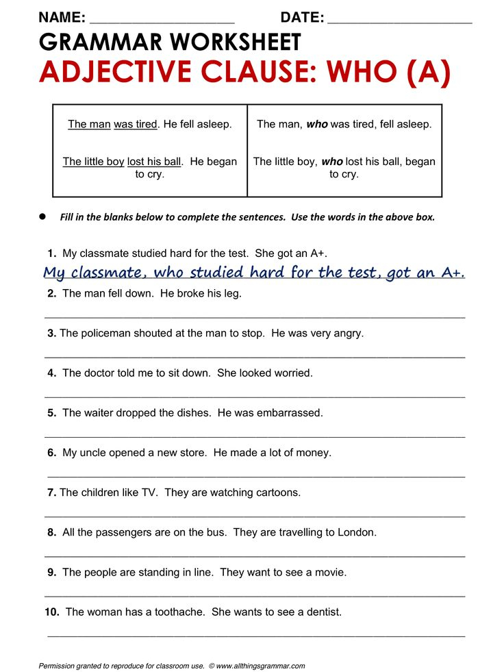 Phrases And Clauses Quiz For Class 6 Joshua Bank s English Worksheets