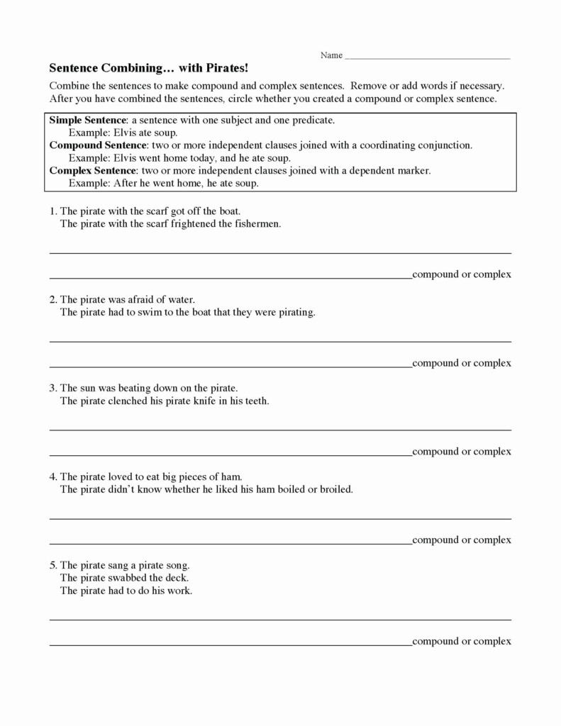 Practice 30 Instantly Combining Sentences Worksheets 5th Grade Simple 